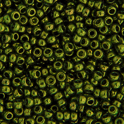 15/0 Miyuki Seed Beads Olive Gold Luster #0306
