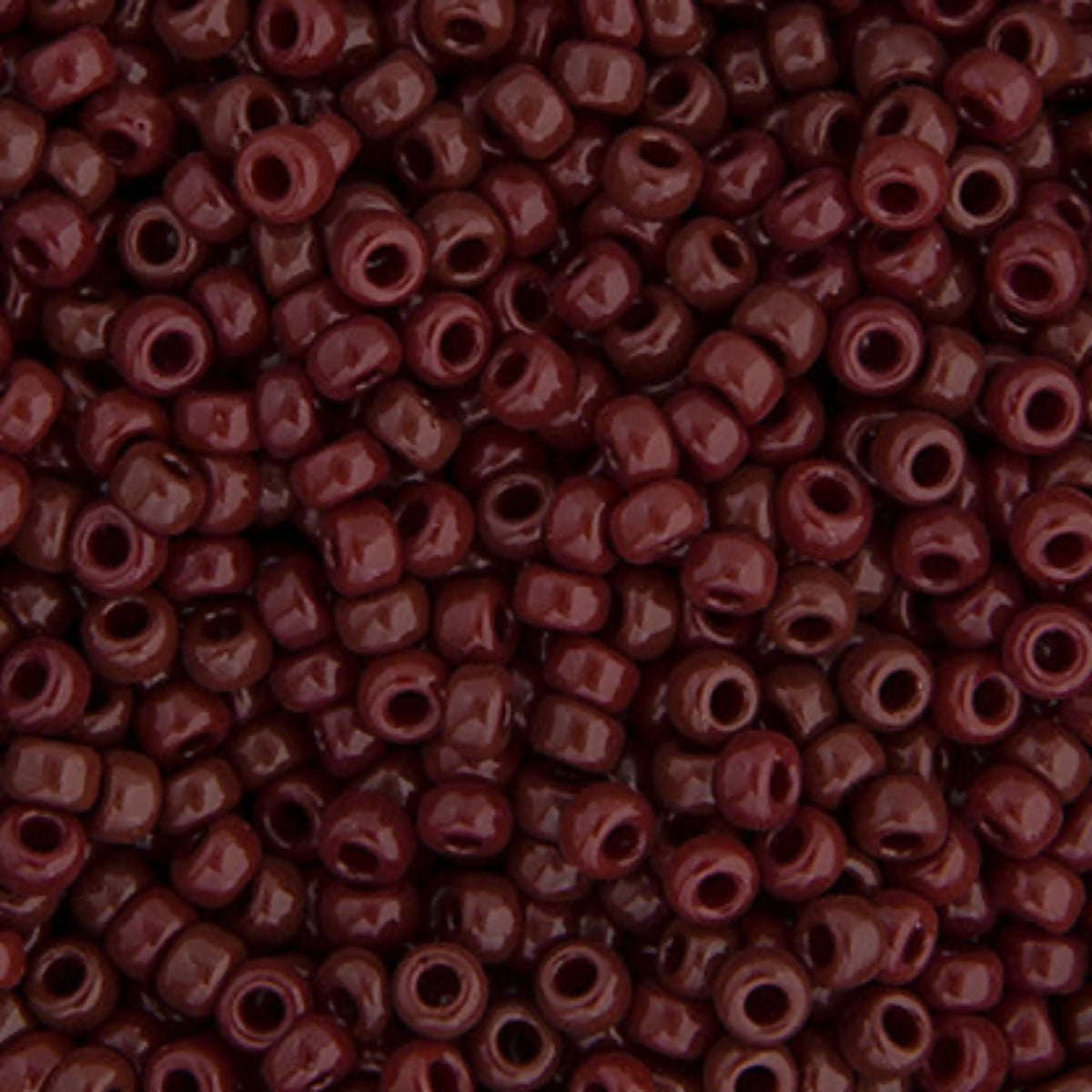 15/0 Miyuki Seed Beads Chocolate Brown Opaque #0409