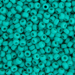 15/0 Miyuki Seed Beads Turquoise Green Opaque #0412