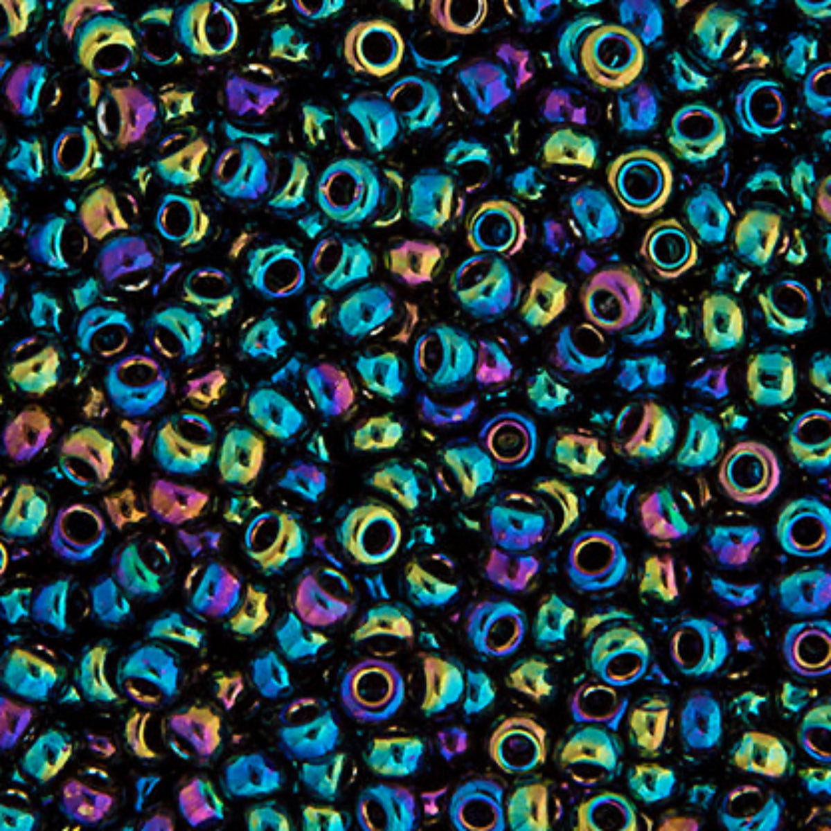 15/0 Miyuki Seed Bead Variegated Iris Metallic #0455