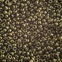 15/0 Miyuki Seed Bead Brown Opaque Iris #0458