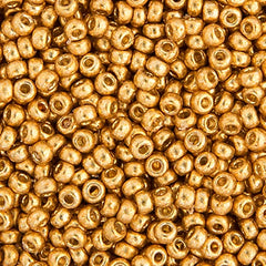 15/0 Miyuki Seed Beads Duracoat Galvanized Gold #4202