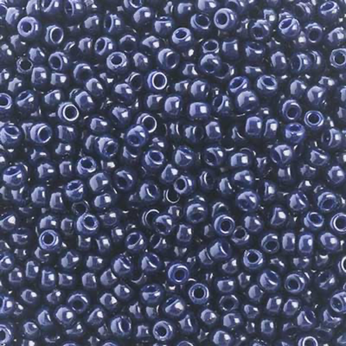 15/0 Miyuki Seed Bead Duracoat Indigo Navy Blue Dyed #4494