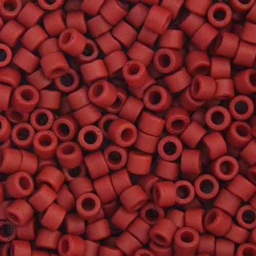 Delica 11/0 RD #0378 Dark Red Maroon Metallic Matte Luster 5.2g Vial