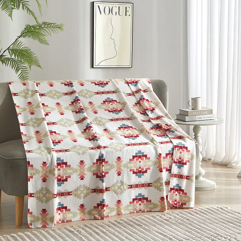Solstice Pattern Polar Fleece Throw Blanket, Multiple Colours