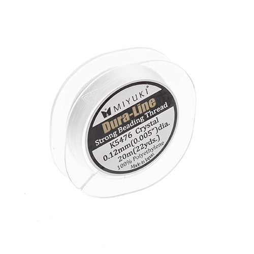 Miyuki Dura-Line 20m Crystal Clear 0.12mm Strong Beading Thread