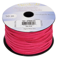 Faux Suede Lacing – 2.7mm – Multiple Colours – 50m Spool