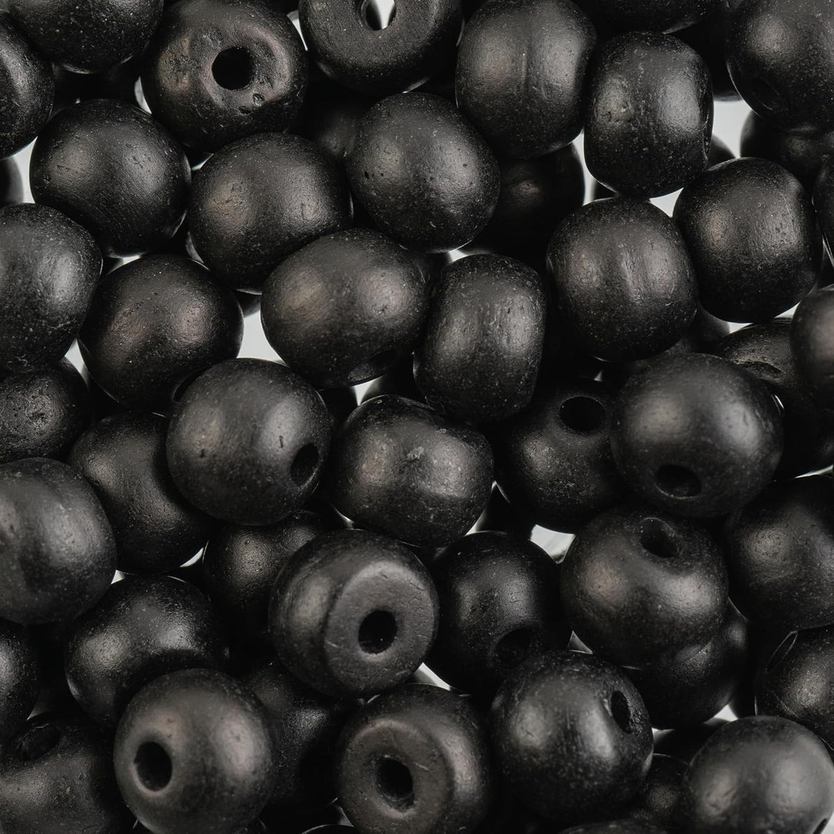 8mm Round Ivory worked on Bone Beads, Bags of 50