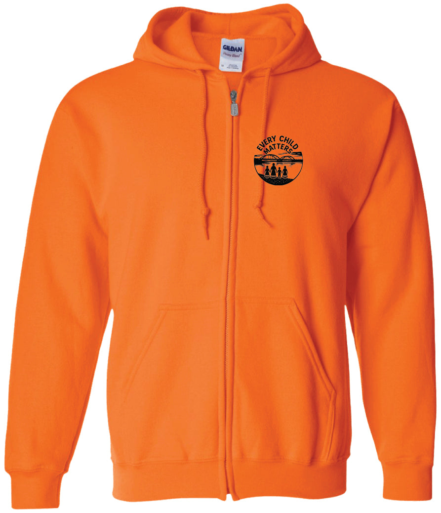 Every Child Matters – Orange Zipper Hoodie (ATCF2600 - Everyday Fleece Zipper Hoodie Unisex)