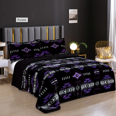 Neon Collection Cloud Reversible Queen Blanket Black-Neon