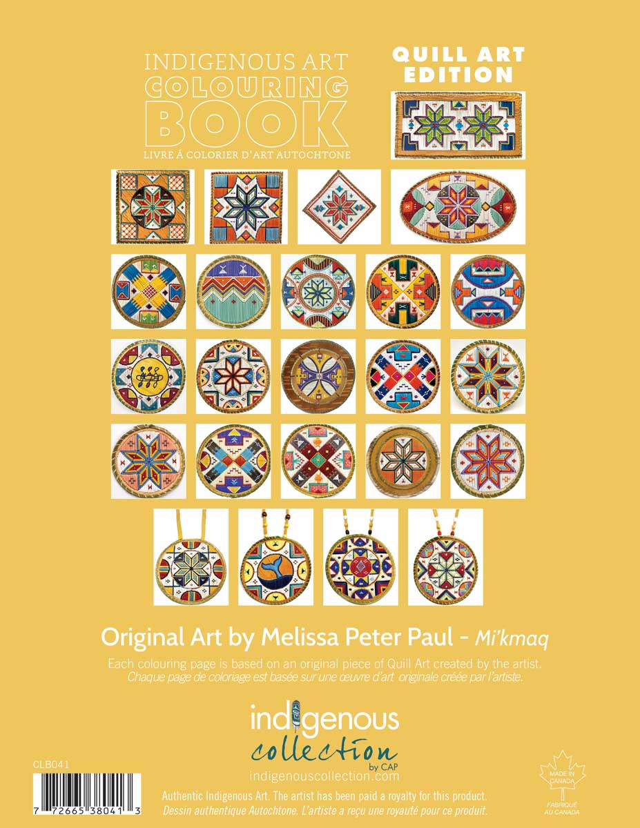 Indigenous Art Colouring Book –Melissa Peter Paul (Mi’kmaq)