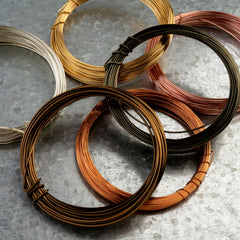 Metal Complex German Style Wire – No-Tarnish Round 18GA (1.02mm)