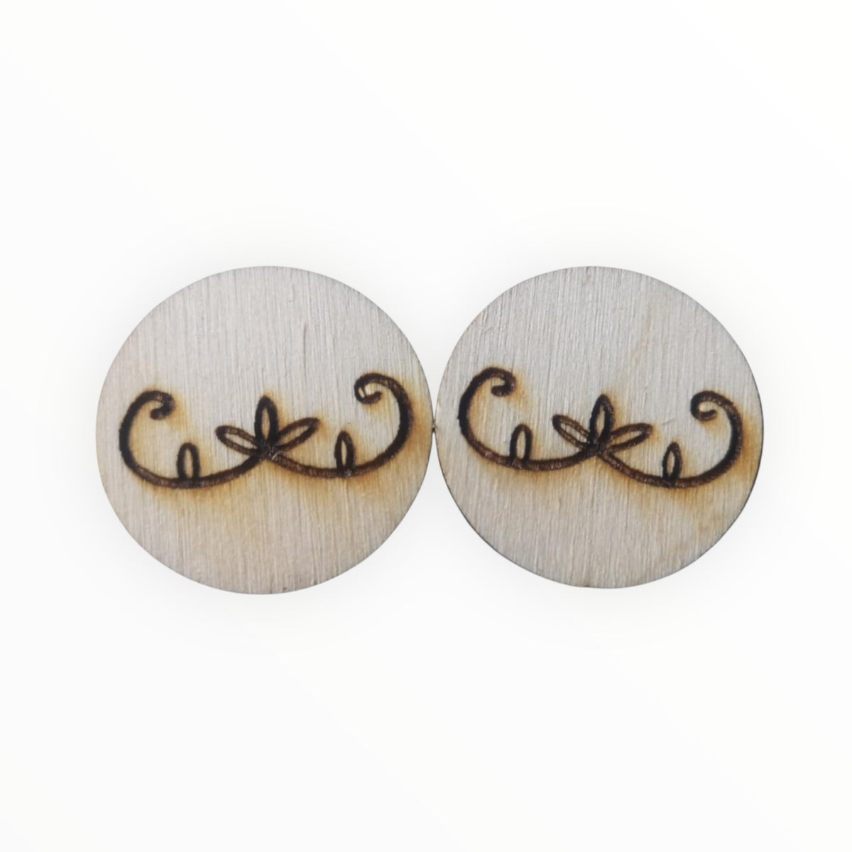 29mm Wood Burned Cabs Curved Motif