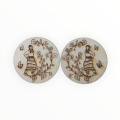 29mm Wood Burned Cabs Jingle Dress