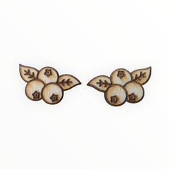 29mm Wood Burned Cabs Blueberries