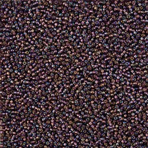 11/0 Preciosa Seed Beads Silver Lined Rainbow Purple #43225