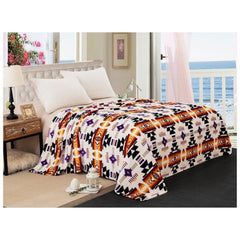 Silk Touch One-Ply Queen Blanket – Navajo Print (80" × 80")