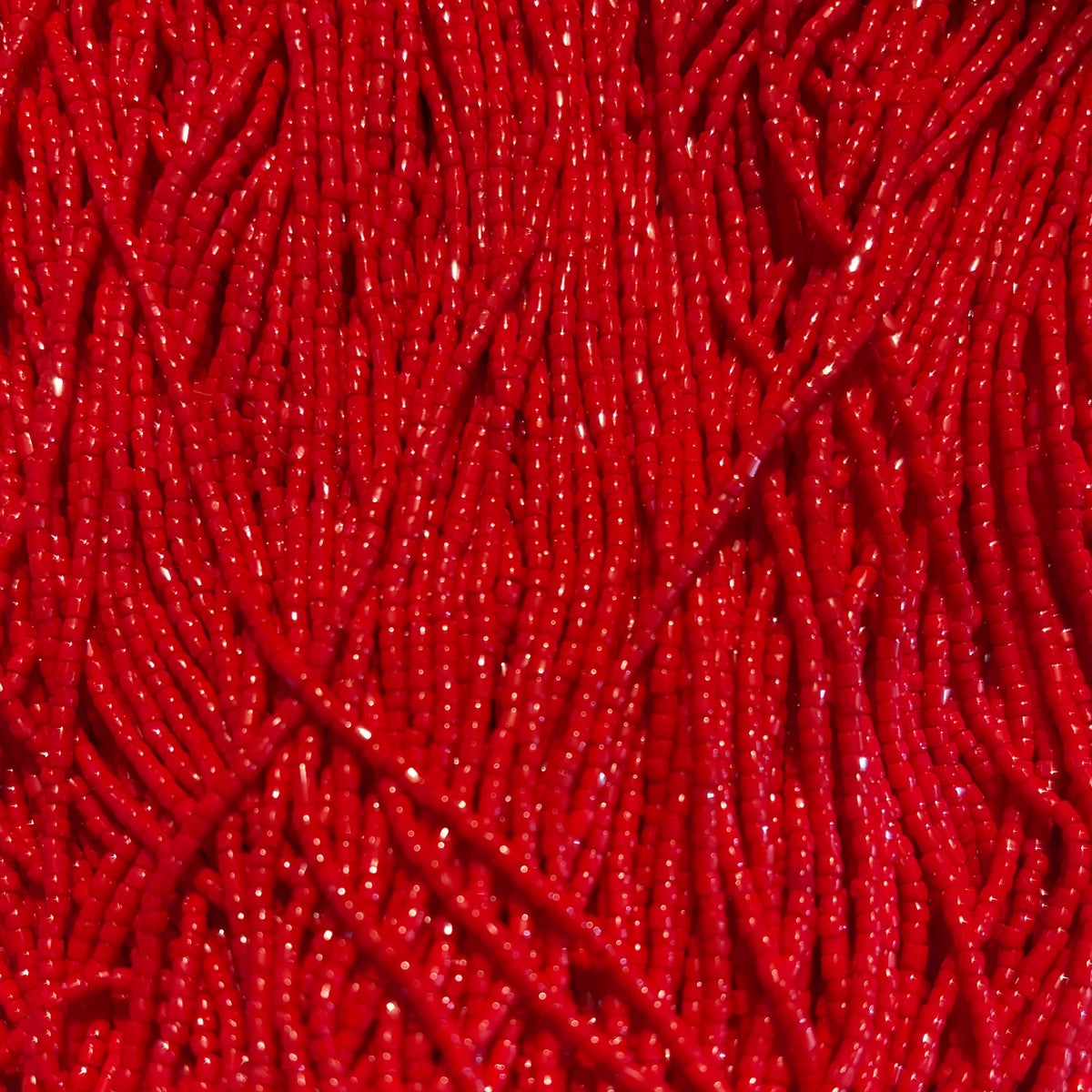 3-Cut 9/0 Czech Seed Bead Opaque Light Red, 22g Bag or Strung