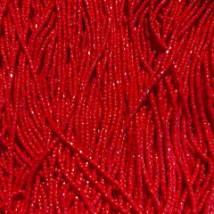 3-Cut 9/0 Czech Seed Bead Opaque Light Red, 22g Bag or Strung
