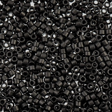 Delica 11/0 RD #0310 Black Matte 50g Bag Wholesale