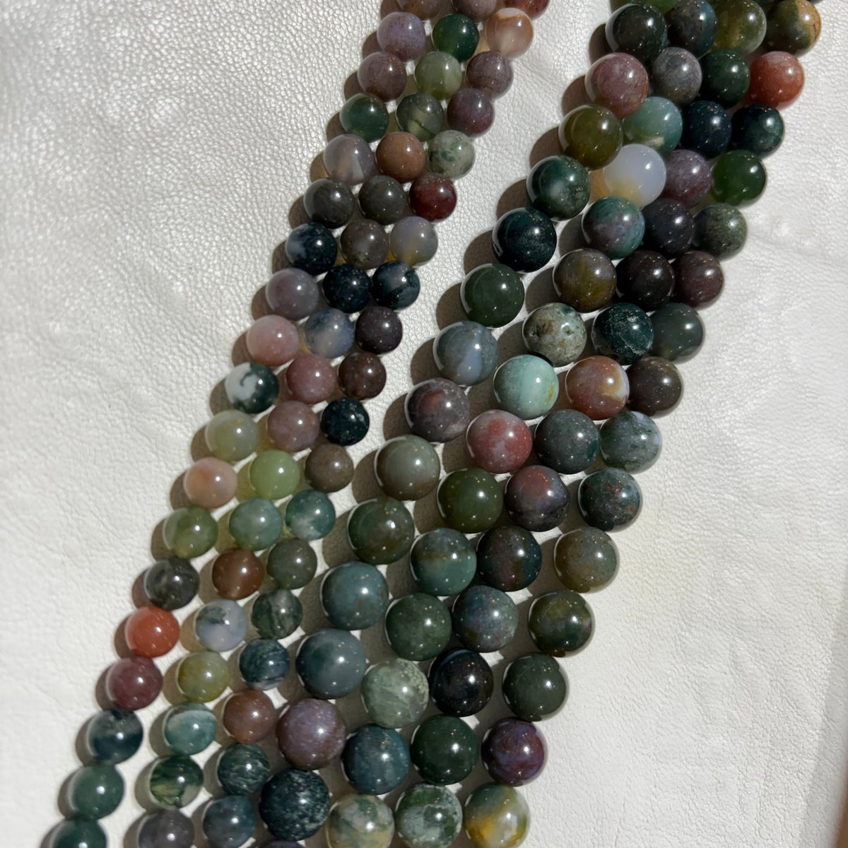 Indian Agate beads 6mm