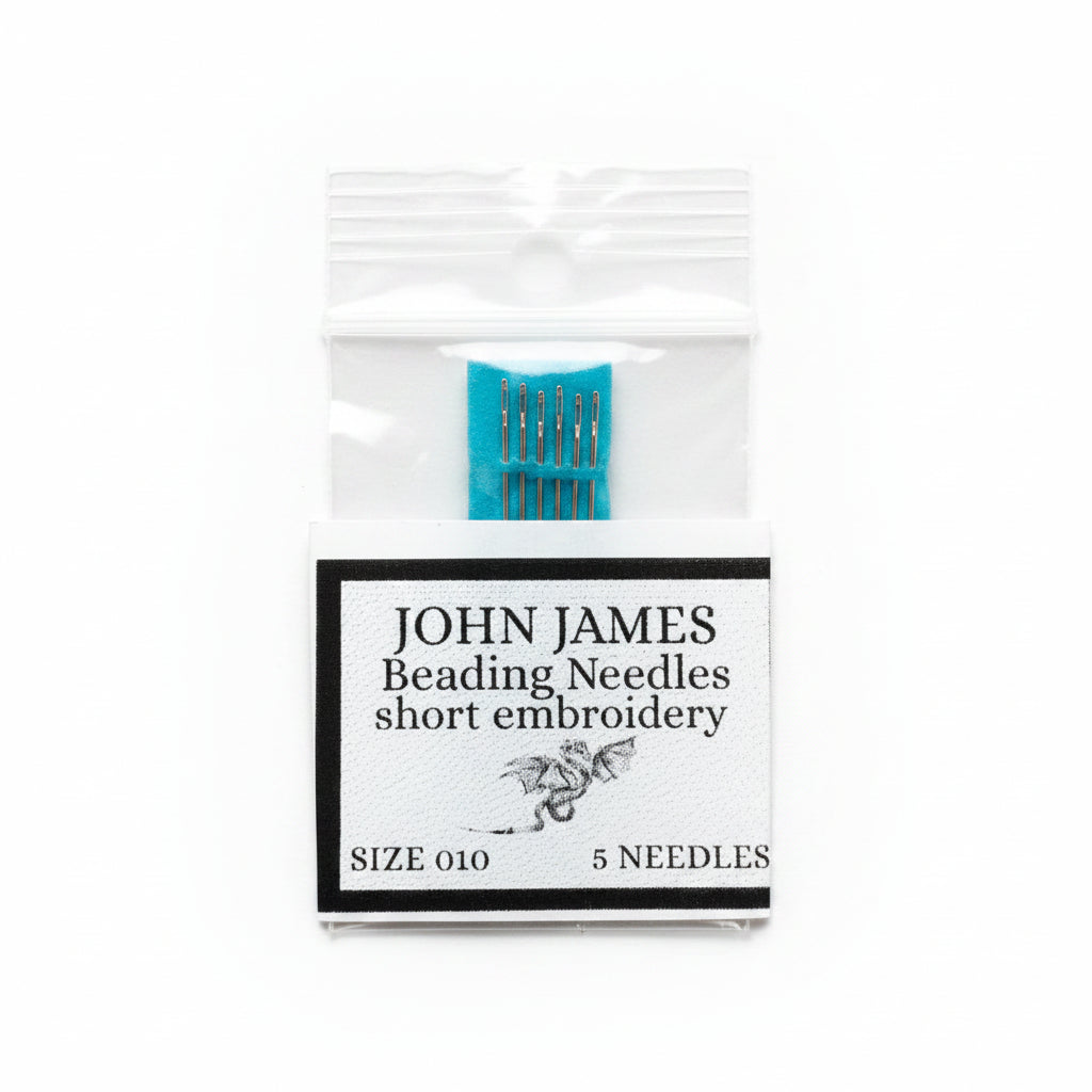 John James Short Beading Needles - Size 10 (25 needles)