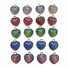 Mermaid Scale Heart Charms