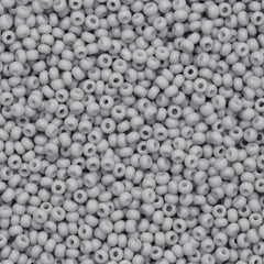10/0 Preciosa Seed Beads Solgel Chalk Grey