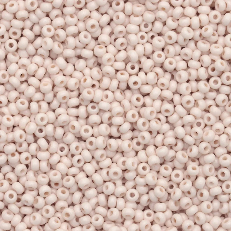 10/0 Preciosa Seed Beads Solgel Chalk Peach Cream