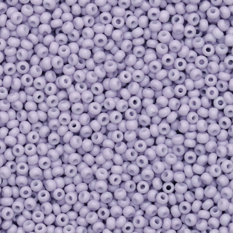 10/0 Preciosa Seed Beads Solgel Chalk Violet 2