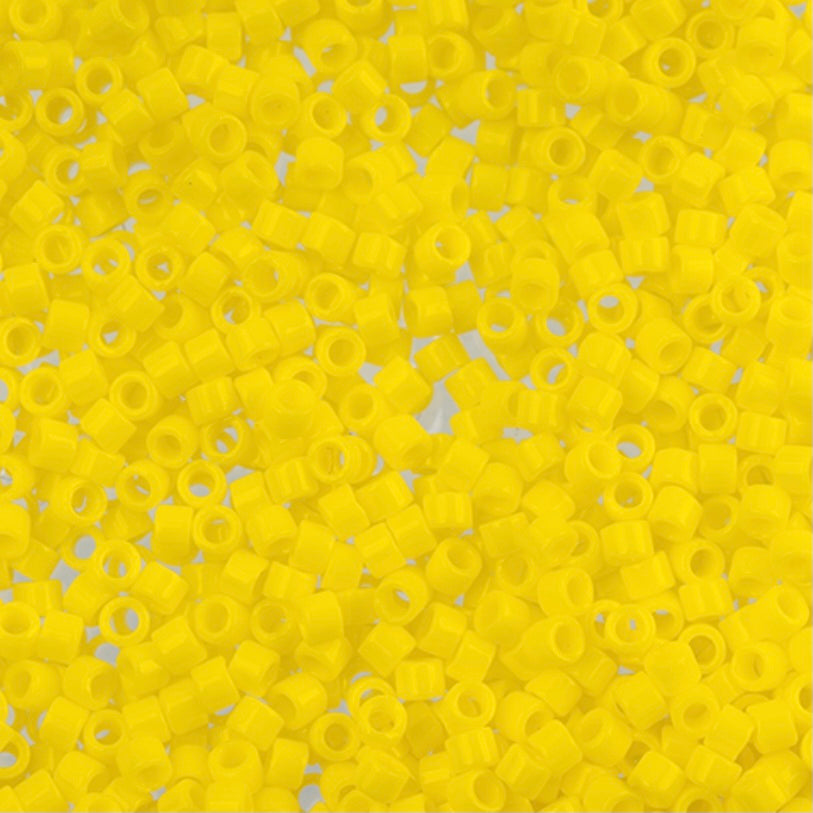 Delica 11/0 RD #0721 Yellow Opaque 50g Bag Wholesale
