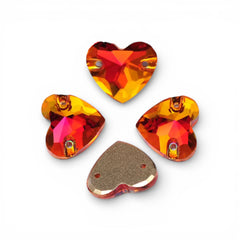 16mm Heart K9 Strass Crystal Glass Rhinestones