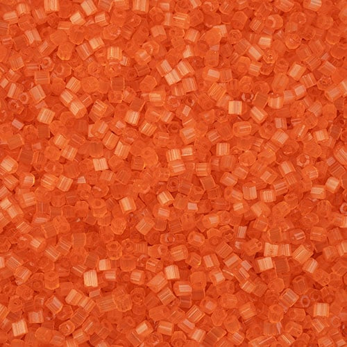 10/0 2-Cut Preciosa Beads Satin Orange Solgel, 13g Vial
