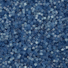 10/0 2-Cut Preciosa Beads Satin Blue Solgel, 13g Vial