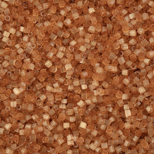 10/0 2-Cut Preciosa Beads Satin Light Brown Solgel, 13g Vial