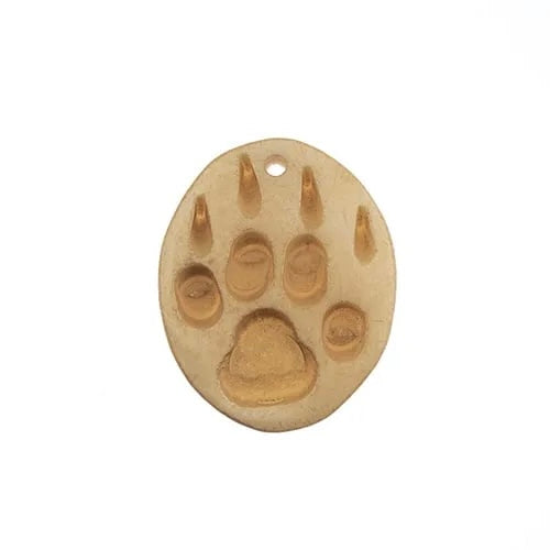 Bone Wolf Paw Pendant – 1.25" (Sold Individually)