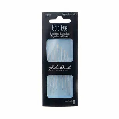 Beading Needles Gold Eye 7pcs Size 11