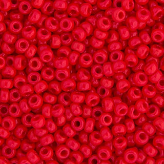15/0 Miyuki Seed Beads Red Opaque #0408