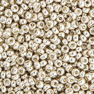 15/0 Miyuki Seed Beads Silver Galvanized #1051