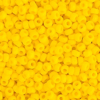 15/0 Miyuki Seed Beads Yellow Opaque #0404