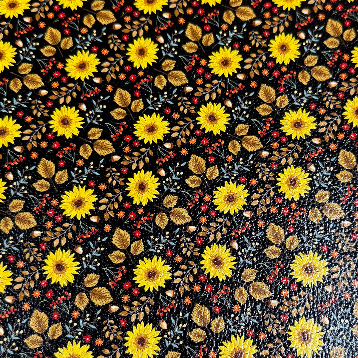 Sunflower Vinyl Backing Material – 8 × 12 Inches