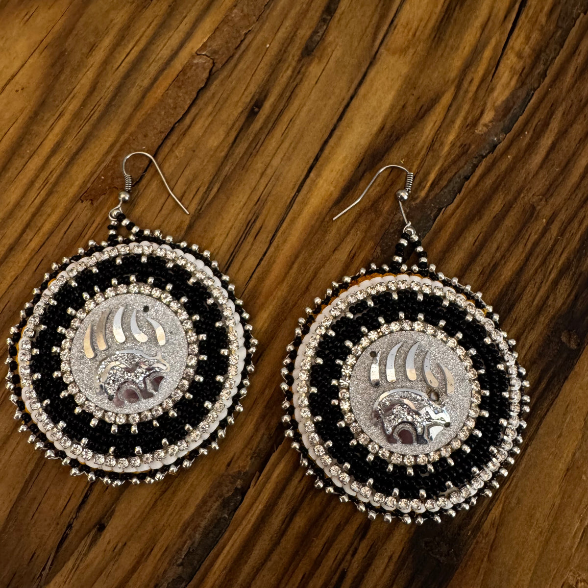 Nora Labillois Earrings Black Bear Paws