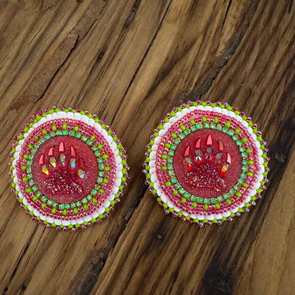 Nora Labillois Earrings Flashy Bear Paws