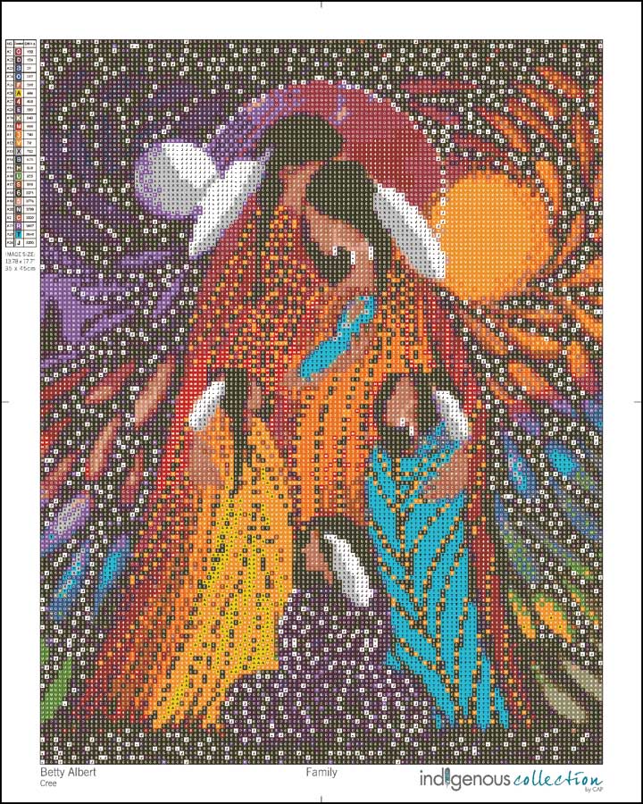 Family – Diamond Art Kit by Betty Albert (Cree Artist)