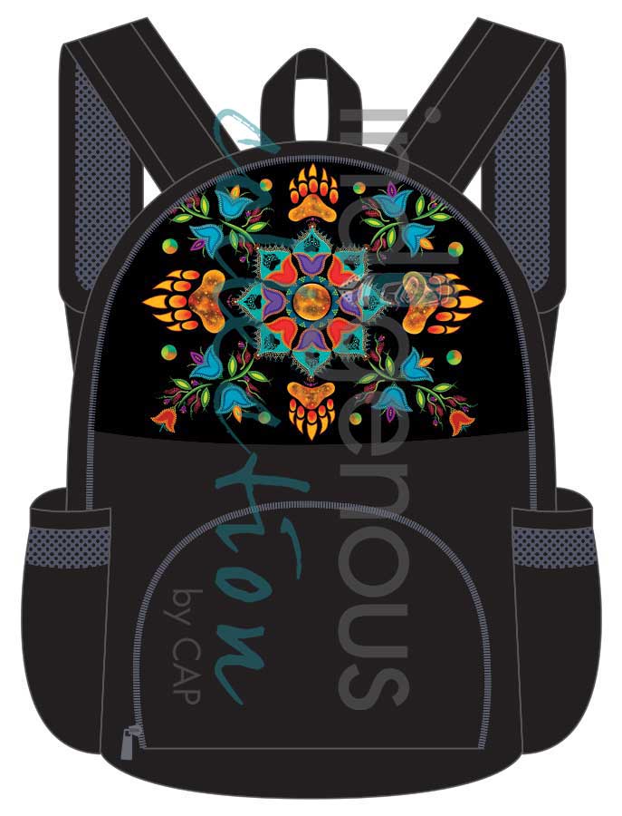 Revelation – Foldable Backpack by Tracey Metallic (Mi’gmaq Artist)