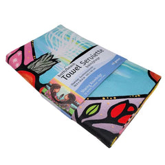 Sharing Knowledge – Beach/Bath Towel by Jackie Traverse (Anishinaabe)