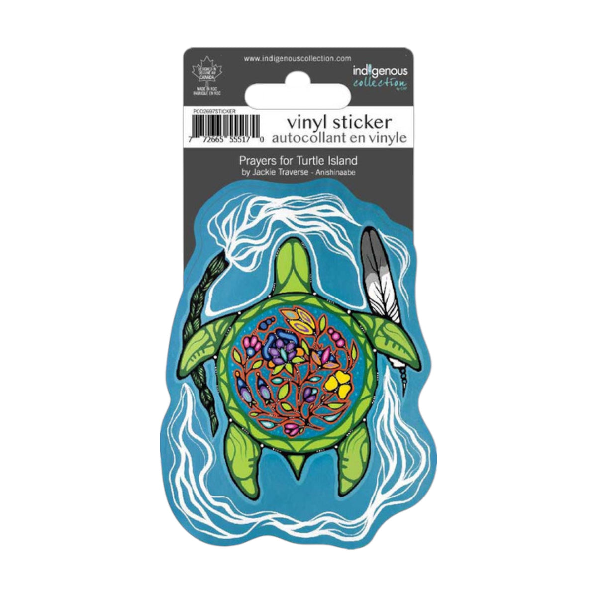 Sticker - Prayers for Turtle Island by Jackie Traverse