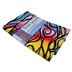 Bringing Good Medicine – Beach/Bath Towel by Jackie Traverse (Anishinaabe)