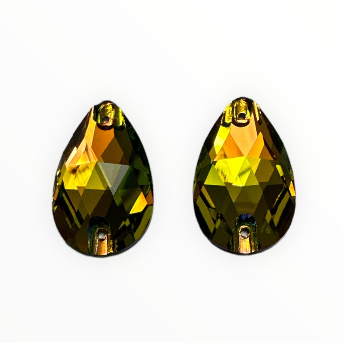 17×28mm Vitrail Medium Teardrop AAAAA Glass Crystal – Sew-On Gems