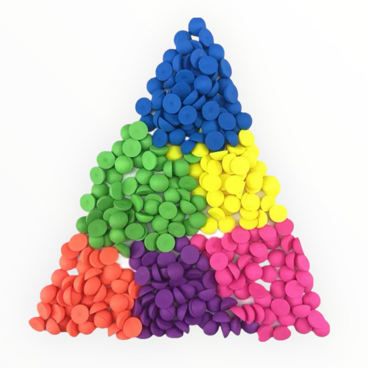 8mm & 16mm Mixed NEON Matte, Round Dome, Glue On Resin Gems, Sold in Pairs, See Dropdown
